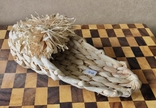 Тапочки (лапти) плетеные из рогозы (размер 38-40) для бани, фото №4