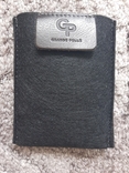 Обкладинка на ID паспорт автодокументи права Grande Pelle 100х70х10 глянцева шкіра чорний, фото №7