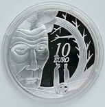 10 евро Ирландия 2006 серебро 100 лет со дня рождения Сэмюэля Беккета, фото №3