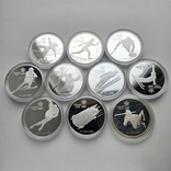 20 долларов Канада Олимпийские игры в Калгари набор 10 монет полный набор, фото №3