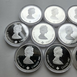 20 долларов Канада Олимпийские игры в Калгари набор 10 монет полный набор, фото №9