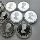 20 долларов Канада Олимпийские игры в Калгари набор 10 монет полный набор, фото №10