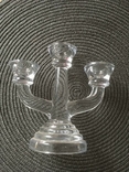 Підсвічник скляний на 3 свічки діаметр 2 см під свічку, фото №2
