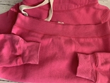 Жіноче худи рожевий однотонний з кишенями, бавовна, трикотаж, утепленний, толстовка., фото №9