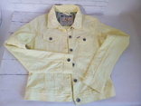 Жіноча джинсова літня куртка, колір лимона., фото №2
