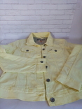 Жіноча джинсова літня куртка, колір лимона., фото №4