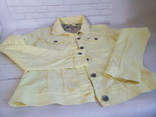 Жіноча джинсова літня куртка, колір лимона., фото №5
