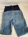 Джинсові штани з трикотажним поясом для вагітних, розмір S або М, фото №6