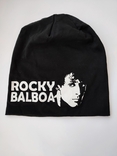 Чорна шапка унісекс Rocky Balboa бренд Beechfield original, фото №4