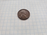 1 cent цент 1945 D США USA, фото №3