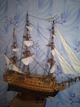 Інтер'єрний дерев'яний корабель парусний, фото №8