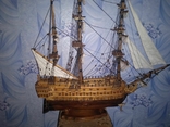 Інтер'єрний дерев'яний корабель парусний, фото №10