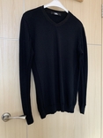 Мужской пуловер, Чоловічий пуловер чорний KARL Lagerfeld М або L, фото №2