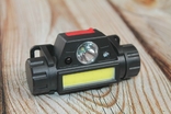 Налобний акумуляторний ліхтарик з датчиком руху (1230), фото №3
