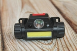 Налобний акумуляторний ліхтарик з датчиком руху (1230), фото №5