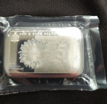 Зливок срібла 100 грам ( 999,9 ) в запайці, фото №3