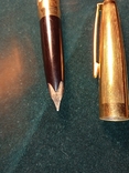 Ручка з золотим пером, поз.корпус, знак якості, фото №4