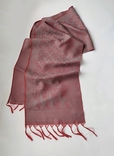 Бангалорський шовковий шарф, узор пейслі, фото №7