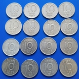 10 оре Швеція (16 монет), фото №3