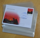 Файлики ( 100 штук ) для конвертів марок та листівок, фото №2
