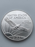 100 долларов США 2003 платина 999, фото №3