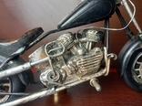 Harley Davidson Вінтажна модель мото металева ручна робота Німеччина 28см, фото №6