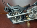 Harley Davidson Вінтажна модель мото металева ручна робота Німеччина 28см, фото №7