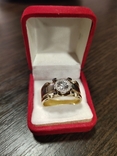 Перстень (кольцо) с бриллиантом, фото №2