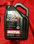 Оригинальное моторное масло Motul 8100 Eco-Lite 0W-20, 5 литров,Франция, фото №2