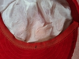 Красная вельветовая кепка клоуна с знаками, значки карнавал 2015 Kinderfasching, фото №9
