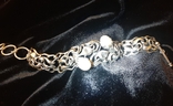 Срібний браслет з перлинами, photo number 2