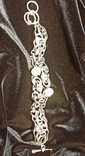 Срібний браслет з перлинами, numer zdjęcia 4