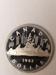 1 долар, Канада, 1983р., фото №4