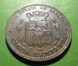 Іспанія 5 сантимів 1879, фото №4