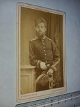 Старое фото офицера 1880 год, золоченые края, фото №2