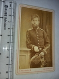 Старое фото офицера 1880 год, золоченые края, фото №5