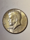 США 50 центов 1967 серебро, фото №2