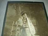 Старое фото девушки в национальном костюме 1912 г. (И. Г. Вареник г.Орел), фото №6