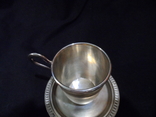 Кофейная пара серебро 800 пр вес 106 гр, фото №5