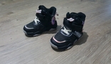 Хайтопы ботинки для девочки утеплённые чёрные, фото №3