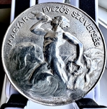 Медаль Серебро 1927 Венгрия Bern Lajos оригинал, фото №3