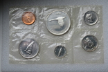 Юбилейный набор 1967 г. 100-летие Конфедерации Канада, в банк. запайке, 4 монеты - серебро, фото №4
