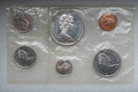 Юбилейный набор 1967 г. 100-летие Конфедерации Канада, в банк. запайке, 4 монеты - серебро, фото №8