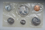 Юбилейный набор 1967 г. 100-летие Конфедерации Канада, в банк. запайке, 4 монеты - серебро, фото №13