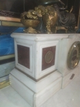 Часы старинные каминные Жозефина подарки Наполеона бронза мрамор механика Франция, фото №5