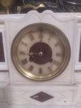 Часы старинные каминные Жозефина подарки Наполеона бронза мрамор механика Франция, фото №10