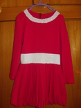 Платье детское бардовое на 8-10 лет подъюбник, photo number 3