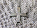 Крест Византийского образца большой с эмалью, фото №3