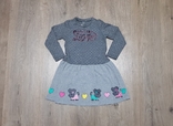 Платье для девочки серое frea chicco 3/98, photo number 2