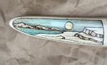 Клык моржа, роспись 625 грамм, фото №6
